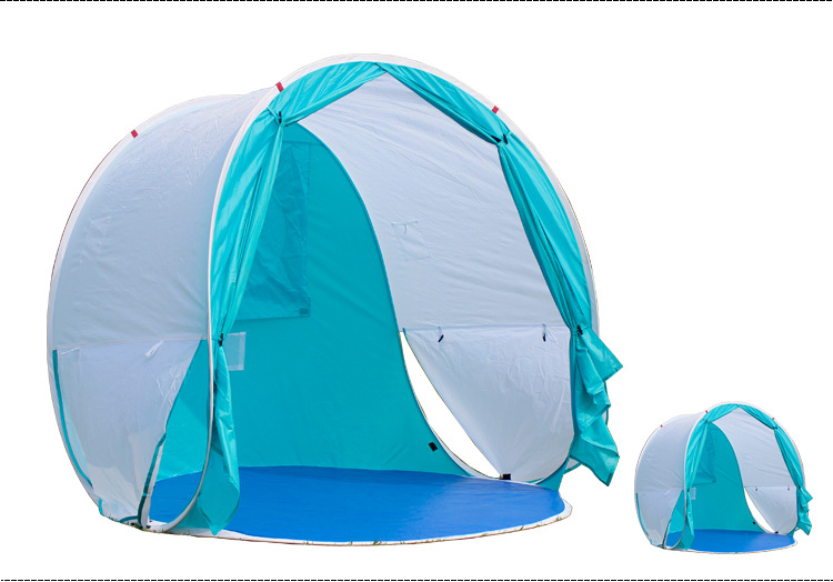 Cheap Goat Tents New design with Door Curtain and Heightening PU Protection Quick Automatic Opening Beach Tent Protable summer beach fishing tent Tents 